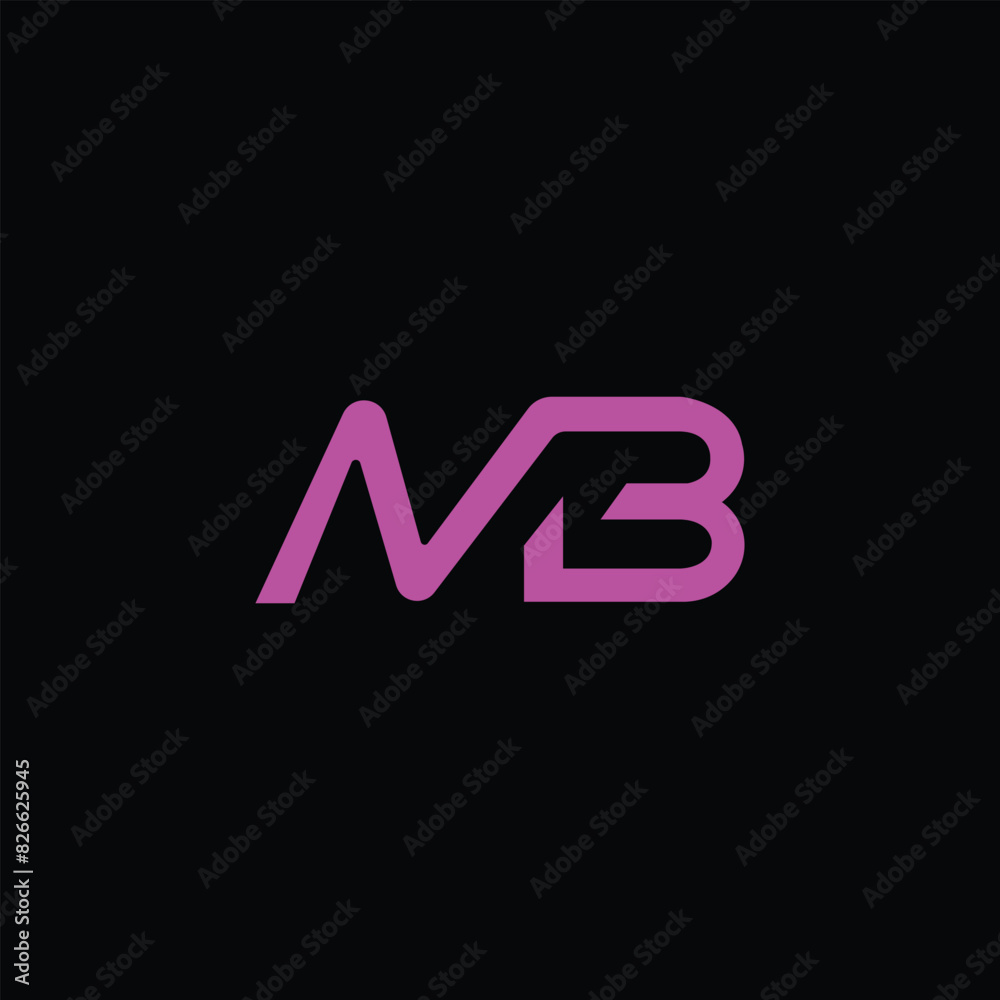 NB logo design icon template vector illustration minimal design NB logo design icon template vector illustration minimal design