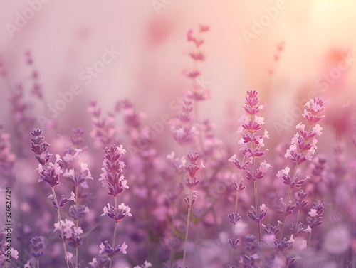 Soft Lavender Gradient Backdrop for Wellness and Beauty Product Presentation with Copy Space