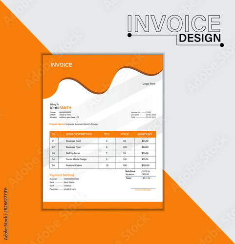 Wallpaper Mural New trendy Invoice design for adobe stock Torontodigital.ca