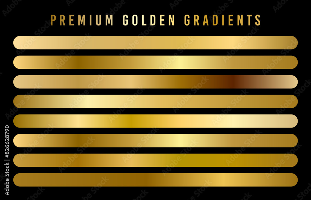 A large set of gold gradients
