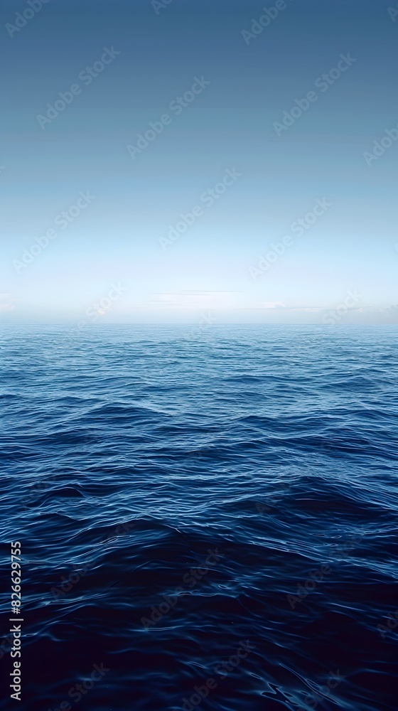 Fototapeta premium Serene Blue Gradient Backdrop for Calming Product Presentations