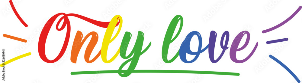 Only love, pride month, digital stkcer, printable Only love, pride month, digital stkcer, printable