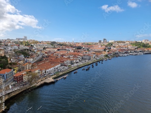 Porto, Portugal, view from the bridge on the city of Porto with it´s typical architecture and on the river Douro © Pavel Sokolov