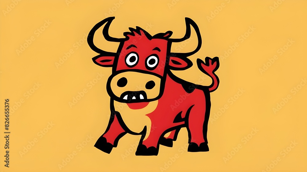 Abstract Bull Artwork for T-Shirt Print Abstract Bull Artwork for T-Shirt Print