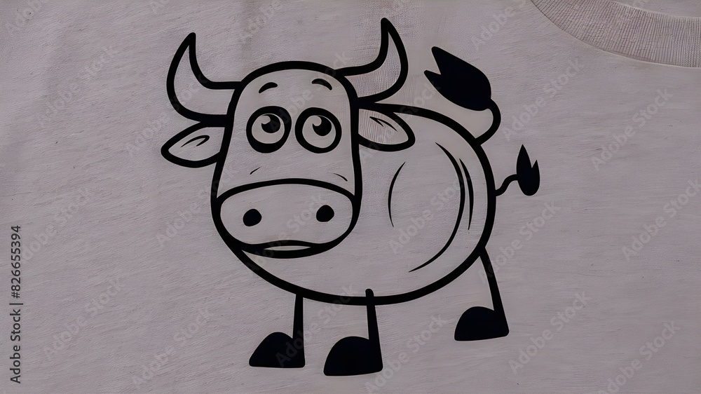 Abstract Bull Artwork for T-Shirt Print Abstract Bull Artwork for T-Shirt Print