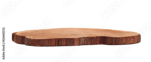 Foto PNG Wood stump platform podium on transparent background