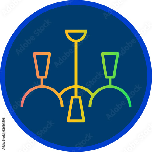 Chandelier Icon Design