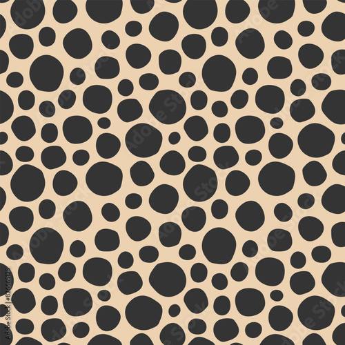 seamless abstract pattern of dots, animal skin; great for wrapping, textile, wallpaper, greeting card- vector illustration