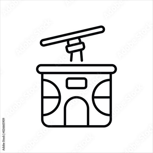 Cable Car vector icon