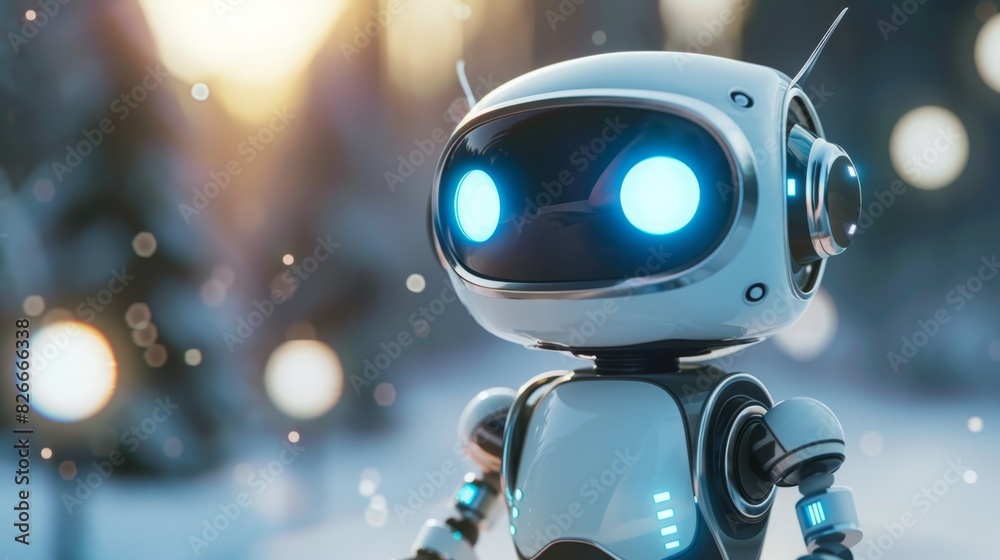 ai chatbot character, copy and text space, 16:9 ai chatbot character, copy and text space, 16:9