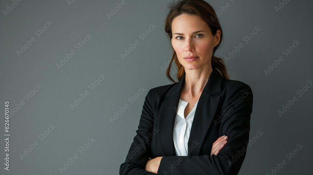 Confident Female Executive in Professional Attire Confident Female Executive in Professional Attire
