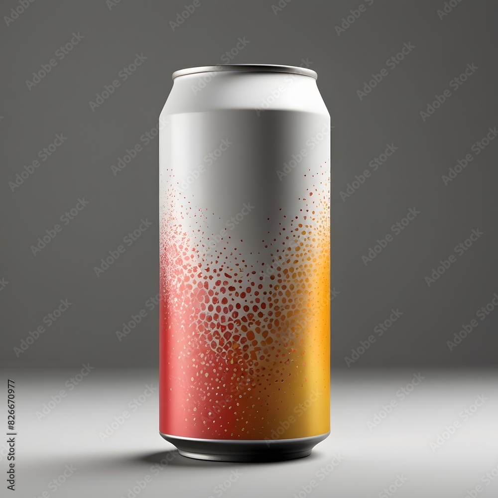 Fototapeta premium Empty can, mockup.
