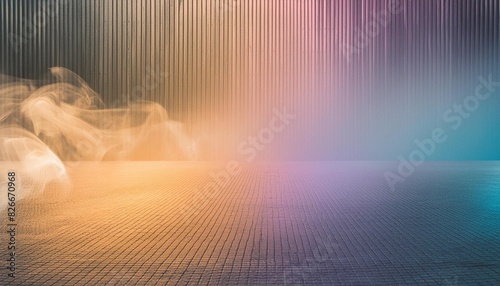 abstract colorful mist background with grain unfocussed ambient neon light modern minimal wallpaper photo
