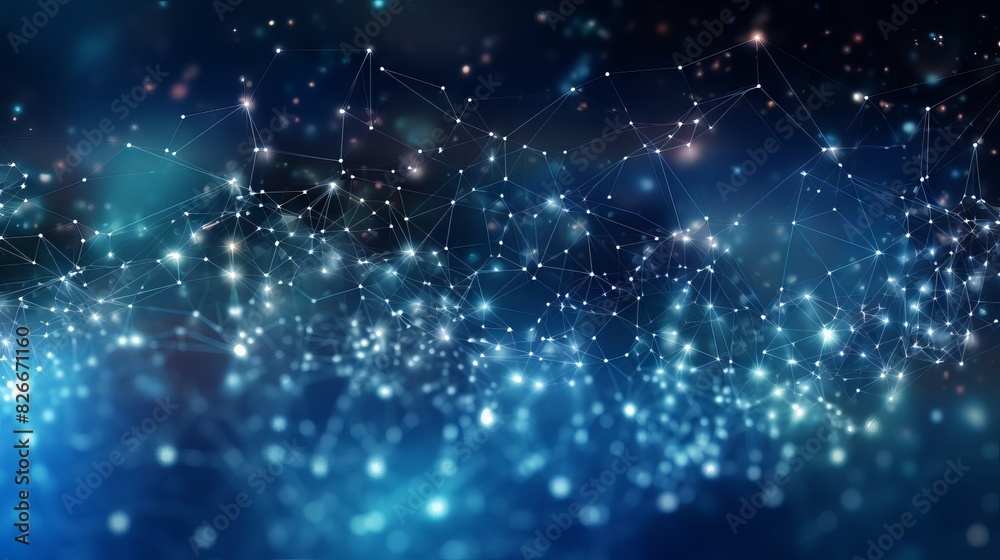 Abstract cyber network with artificial neurons grid and global data connections – technology background illustration
Abstract cyber network with artificial neurons grid and global data connections – technology background illustration
