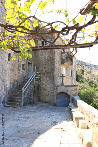 the historical Blaca Monastery, island Brac, Croatia