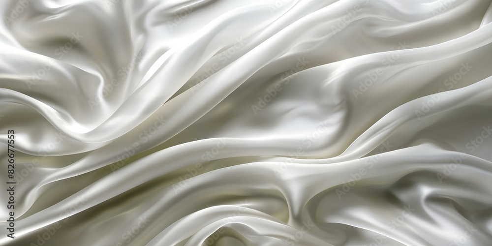 Elegant Waves: Flowing Gracefully like Silk. Concept Elegant Fashion, Flowing Fabrics, Silk, Graceful Movements, Stylish Looks Elegant Waves: Flowing Gracefully like Silk. Concept Elegant Fashion, Flowing Fabrics, Silk, Graceful Movements, Stylish Looks