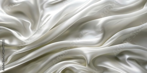 Elegant Waves: Flowing Gracefully like Silk. Concept Elegant Fashion, Flowing Fabrics, Silk, Graceful Movements, Stylish Looks
