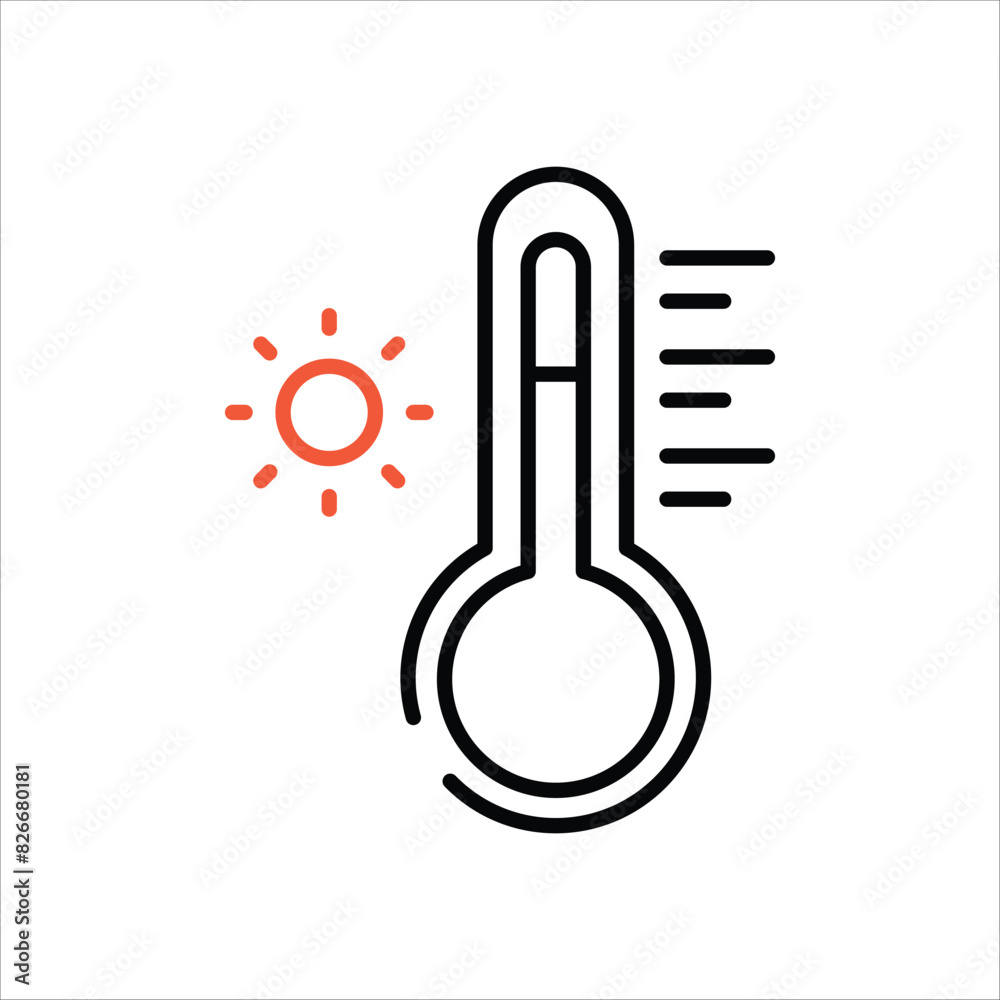 Temperature vector icon Temperature vector icon