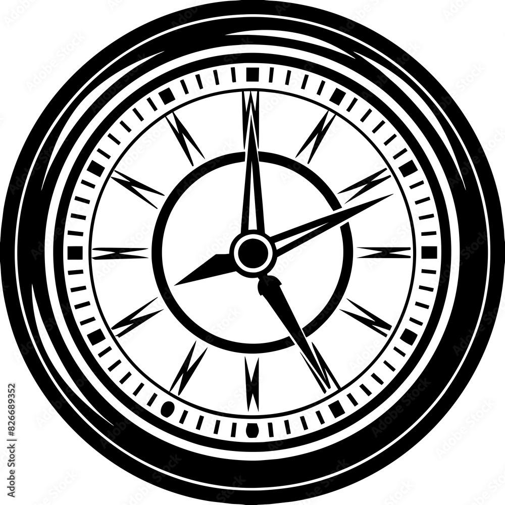 clock vector silhouette illustration clock vector silhouette illustration