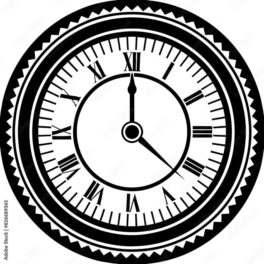 clock vector silhouette illustration clock vector silhouette illustration