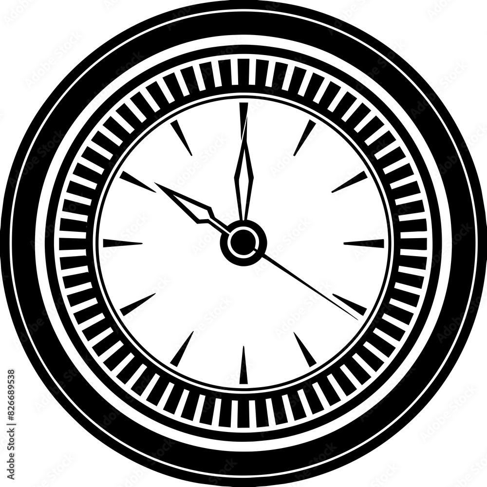 clock vector silhouette illustration clock vector silhouette illustration