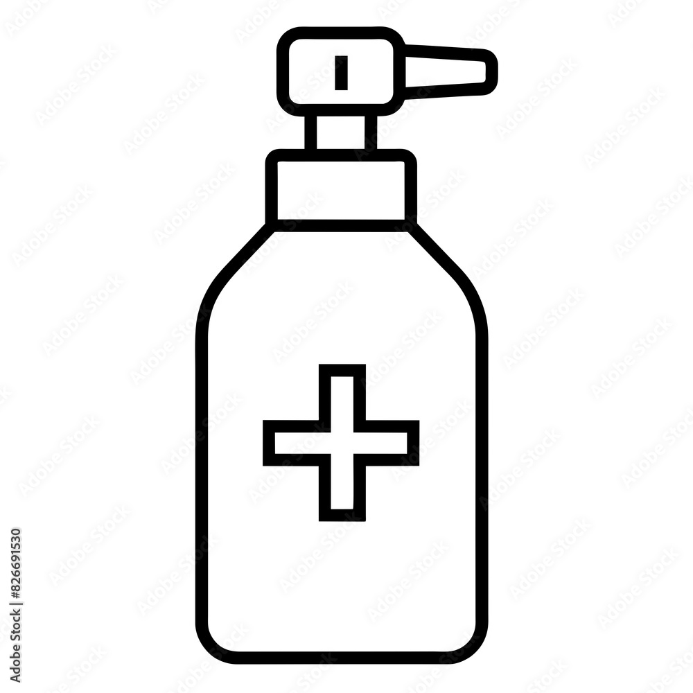 medicine spray vector silhouette illustration medicine spray vector silhouette illustration