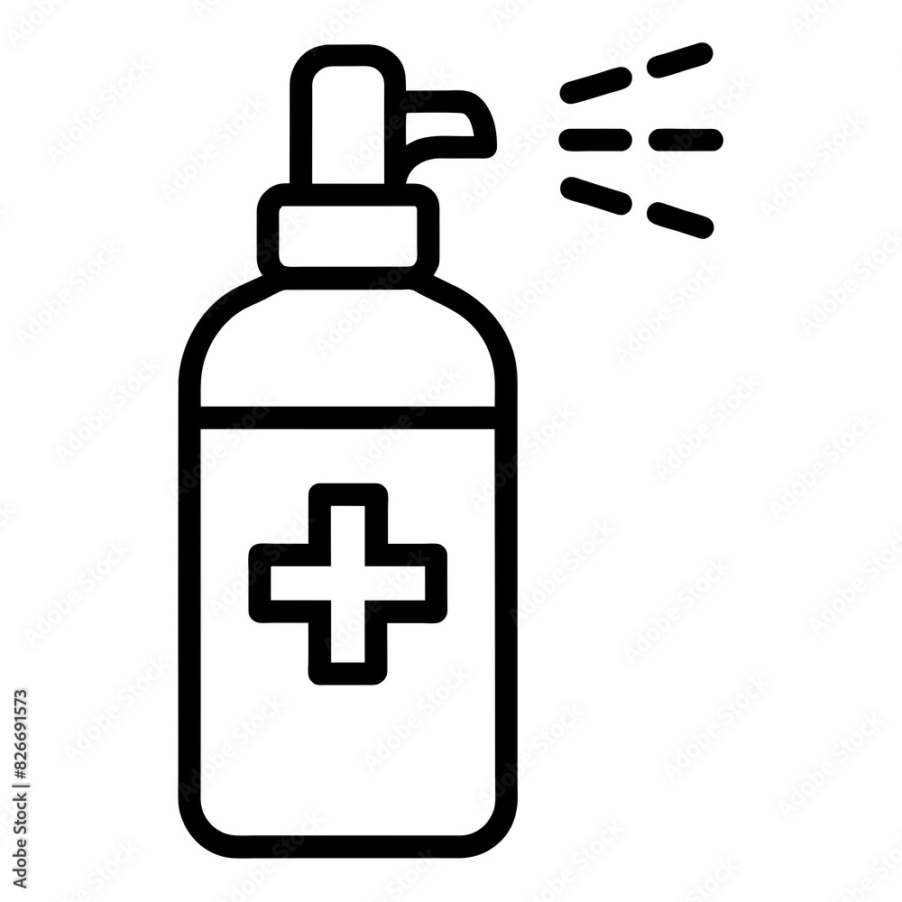 medicine spray vector silhouette illustration medicine spray vector silhouette illustration