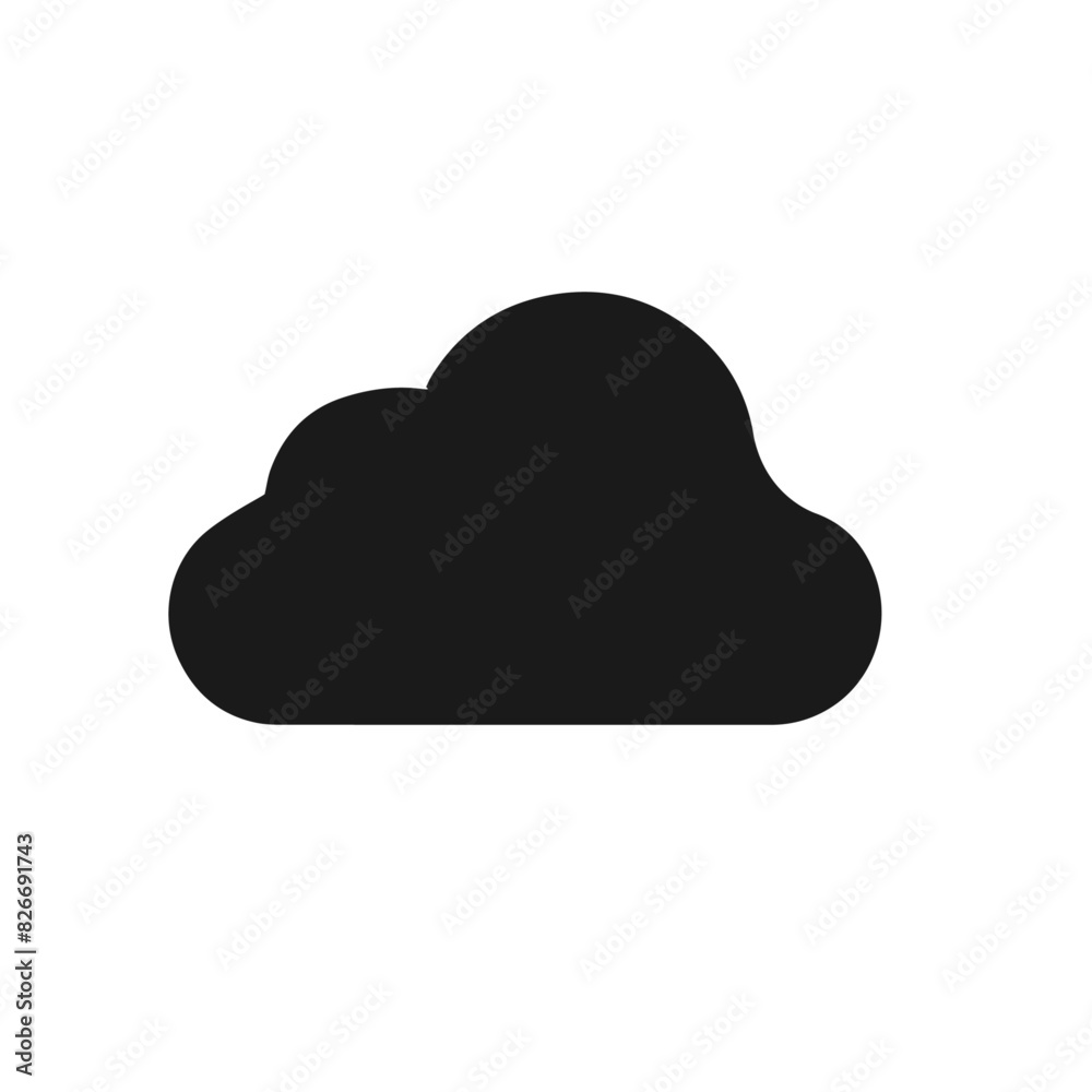 Vector set of isolated cloud icon on the white background.
Vector set of isolated cloud icon on the white background.