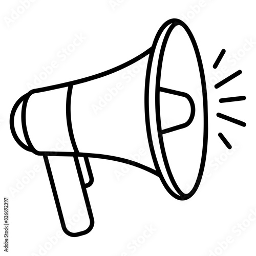 megaphone vector silhouette illustration 