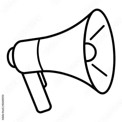 megaphone vector silhouette illustration 