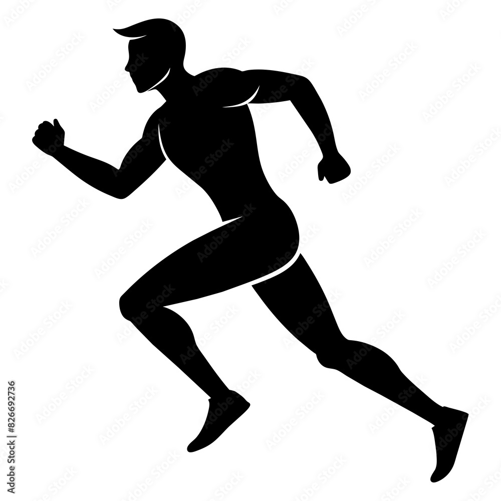 man running vector silhouette illustration man running vector silhouette illustration