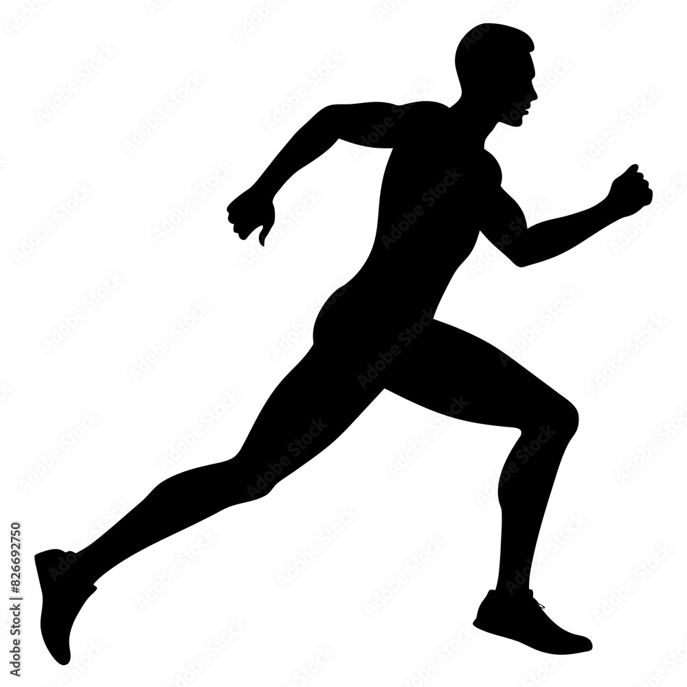 man running vector silhouette illustration man running vector silhouette illustration