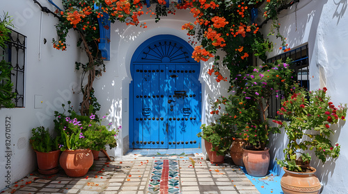 Fototapeta Naklejka Na Ścianę i Meble -  door in the town of island country