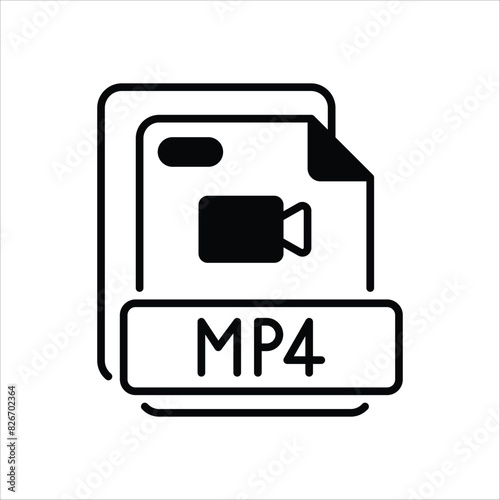 Mp4 vector icon