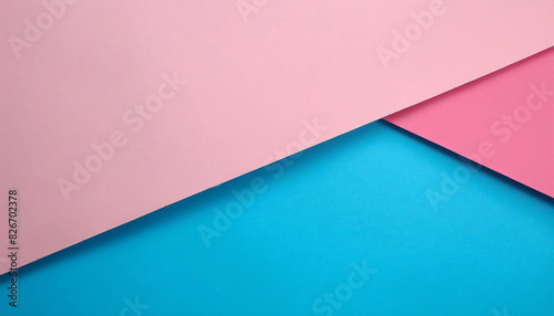 ピンクとブルーのパステルカラー背景。ポップでカラフルな壁紙。2トーン背景。Pink and blue pastel color background. Pop and colorful wallpaper. Two tone background. photo