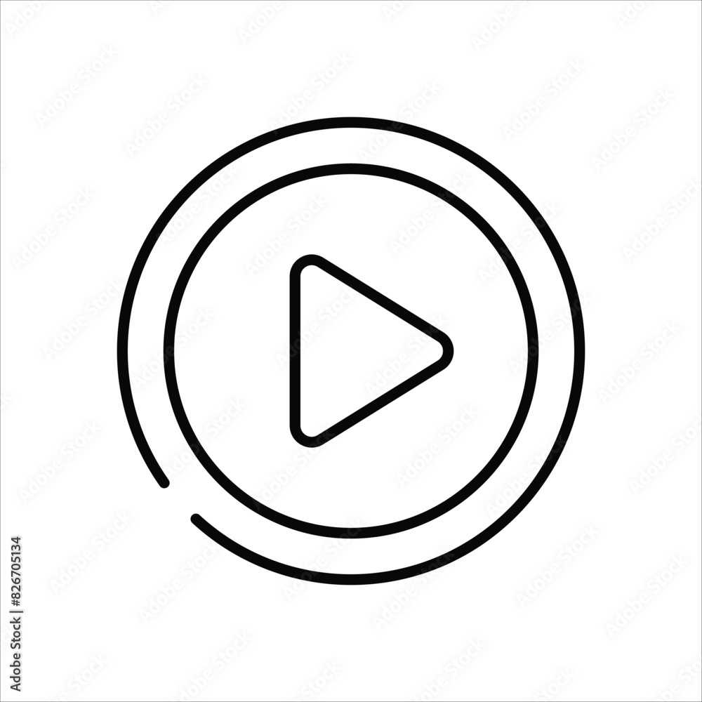 Play Button vector icon Play Button vector icon