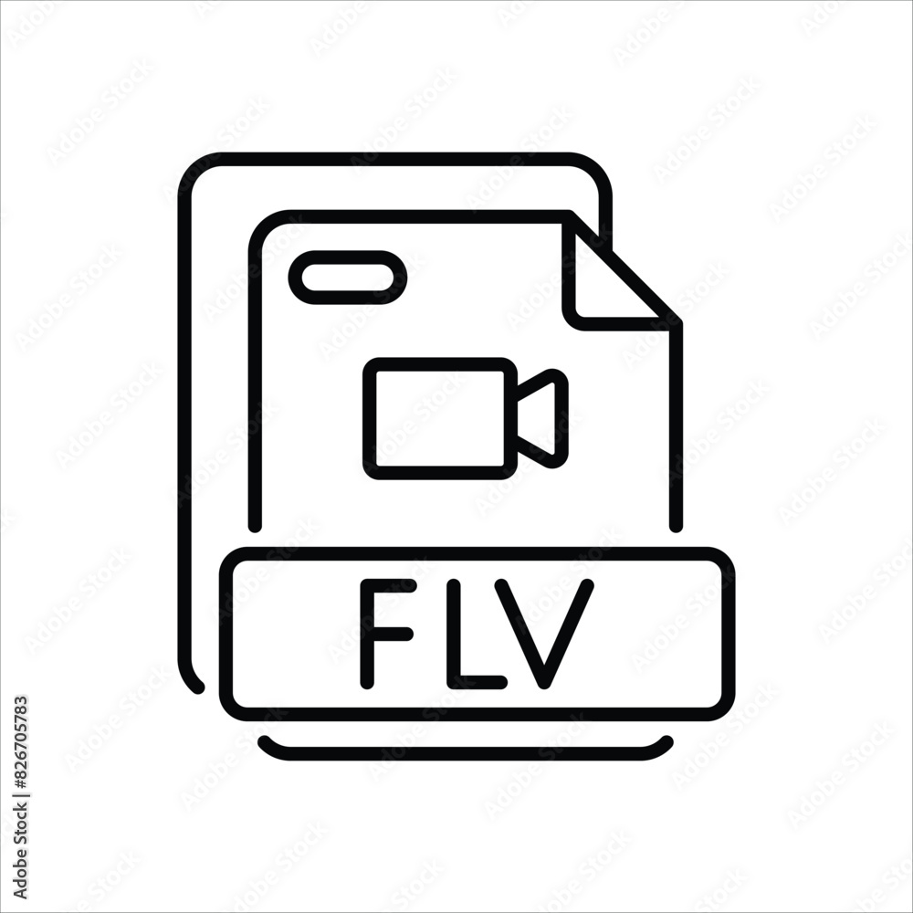 Flv vector icon