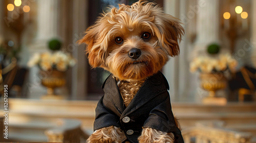 yorkshire terrier on a street