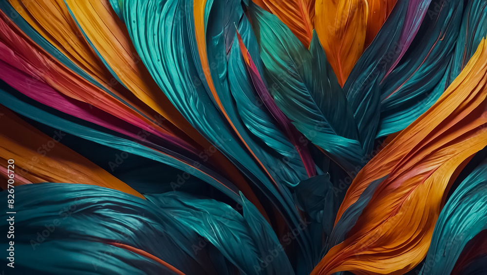 Beautiful colorful leaves background fantasy Beautiful colorful leaves background fantasy
