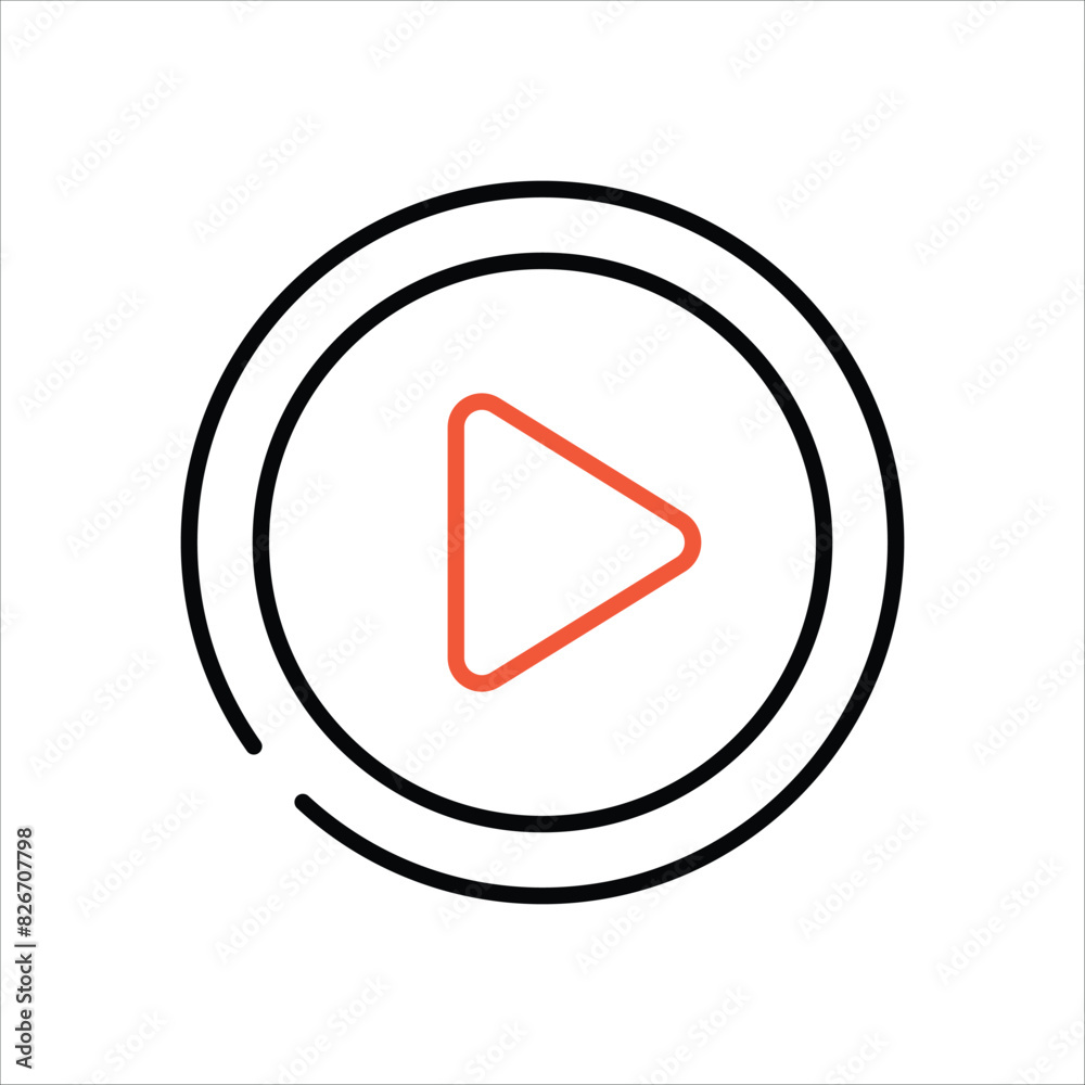 Play Button vector icon Play Button vector icon