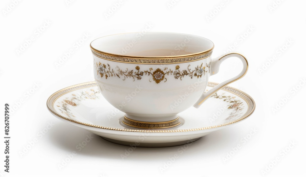 china teacup isolated on a white back china teacup isolated on a white back