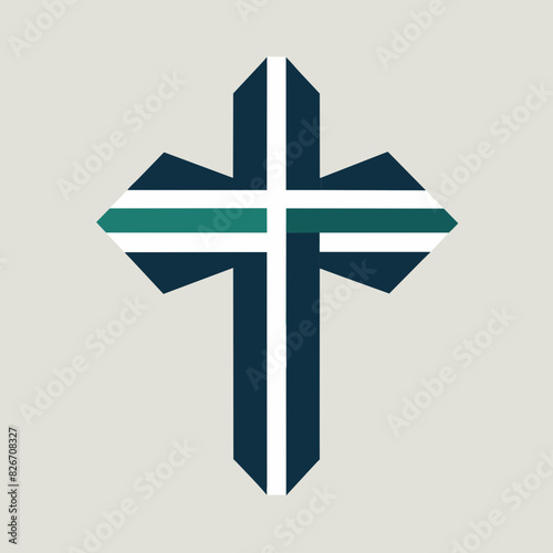 Iconic Christian Cross Symbol