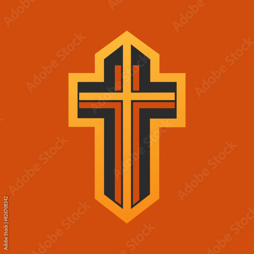 Iconic Christian Cross Symbol