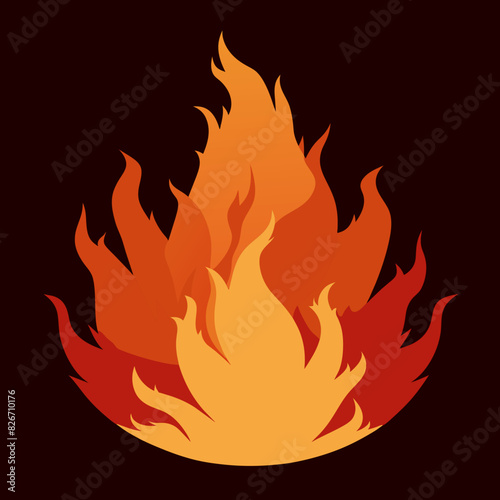 Vibrant Fire Icon