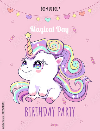 unicorn, birthday party
