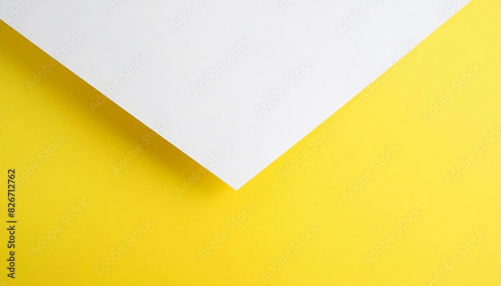 Yellow and white pastel color background. Pop and colorful wallpaper. Two tone background. Yellow and white pastel color background. Pop and colorful wallpaper. Two tone background.