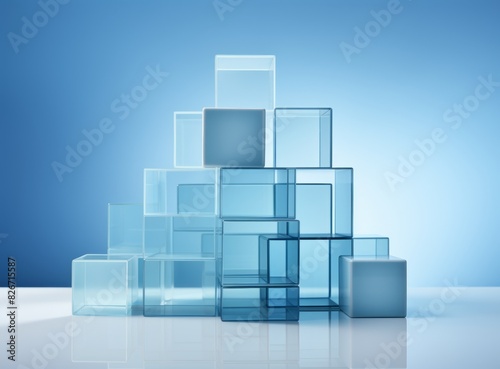 Transparent cubes with refl...