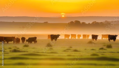 Capturing the Serene Beauty of Pastoral Life at Sunrise © Mr Ali
