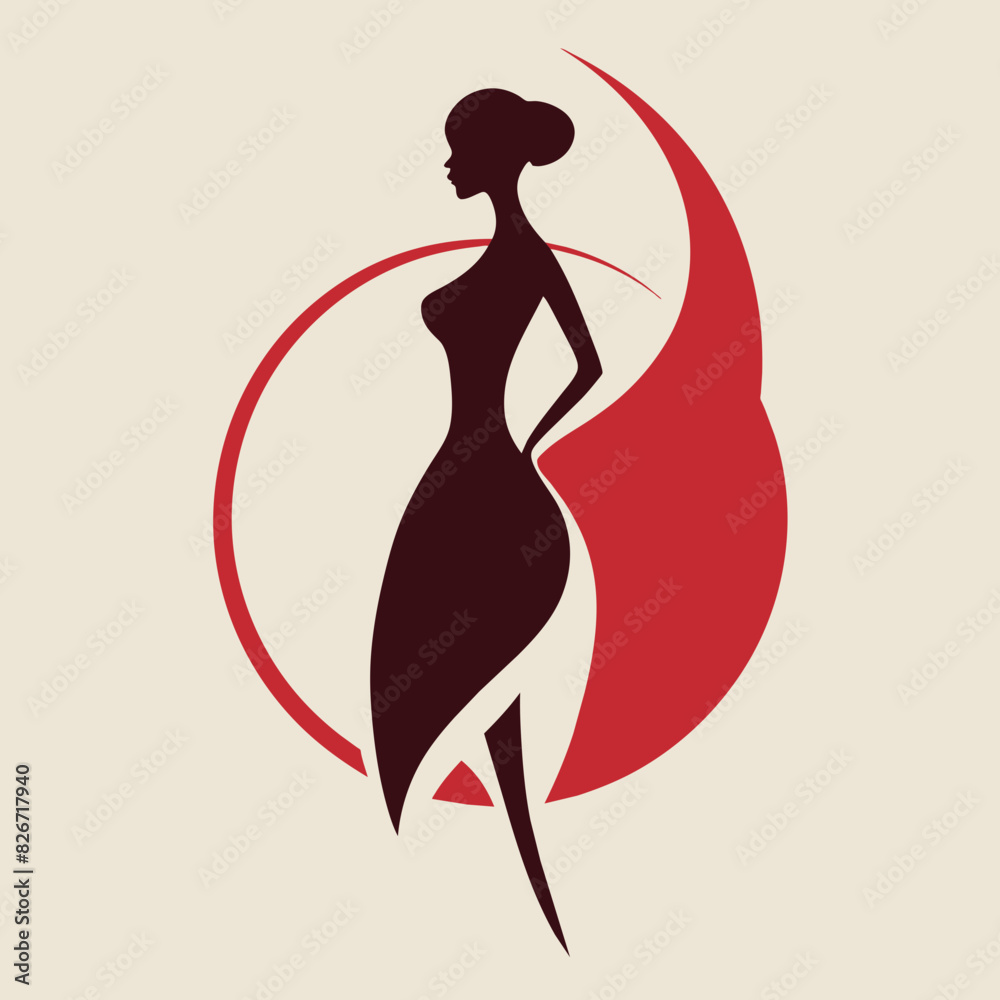 Obraz premium Threads of Elegance: Logo Design for Clothing Brand