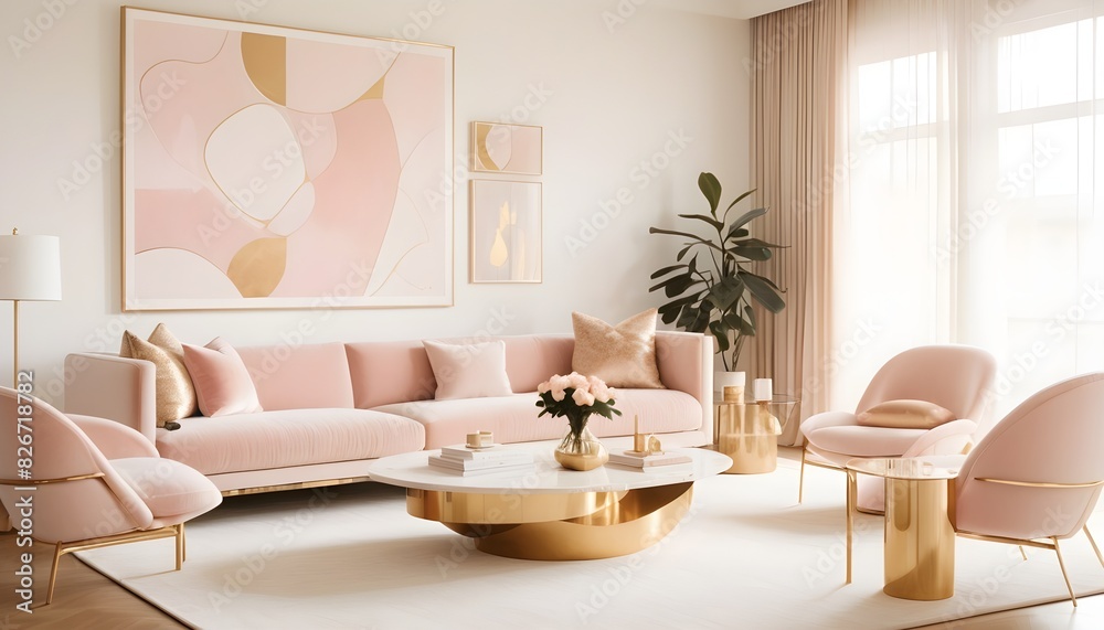 white and gold theme interior modern minimalism photo realism white and gold theme interior modern minimalism photo realism